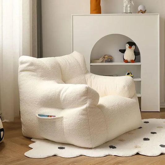 Large Size Single Lazy Sofa Nordic Style Organizer Soft Tatami Bean Bag Sofa